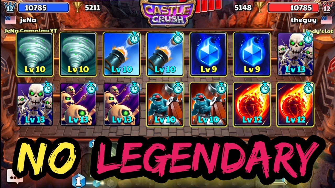 Without Legendary 🔥 Card Deck? Castle Crush