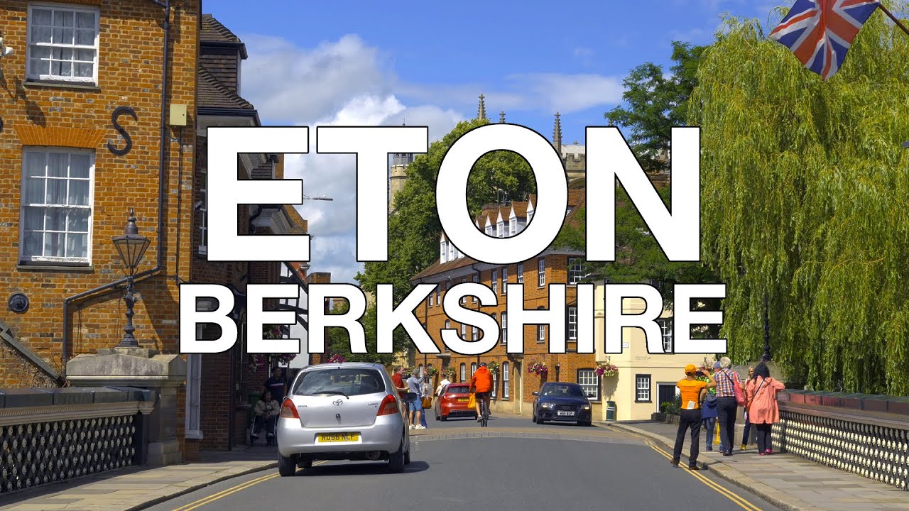 Eton Town Centre Street View, Berkshire, UK, England 🇬🇧, 4K HDR