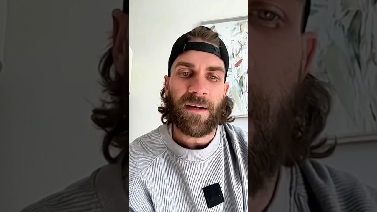 Bryce Harper on why he feels no pressure in baseball&hellip; #mlb #bryceharper #phillies #nlcs #baseball