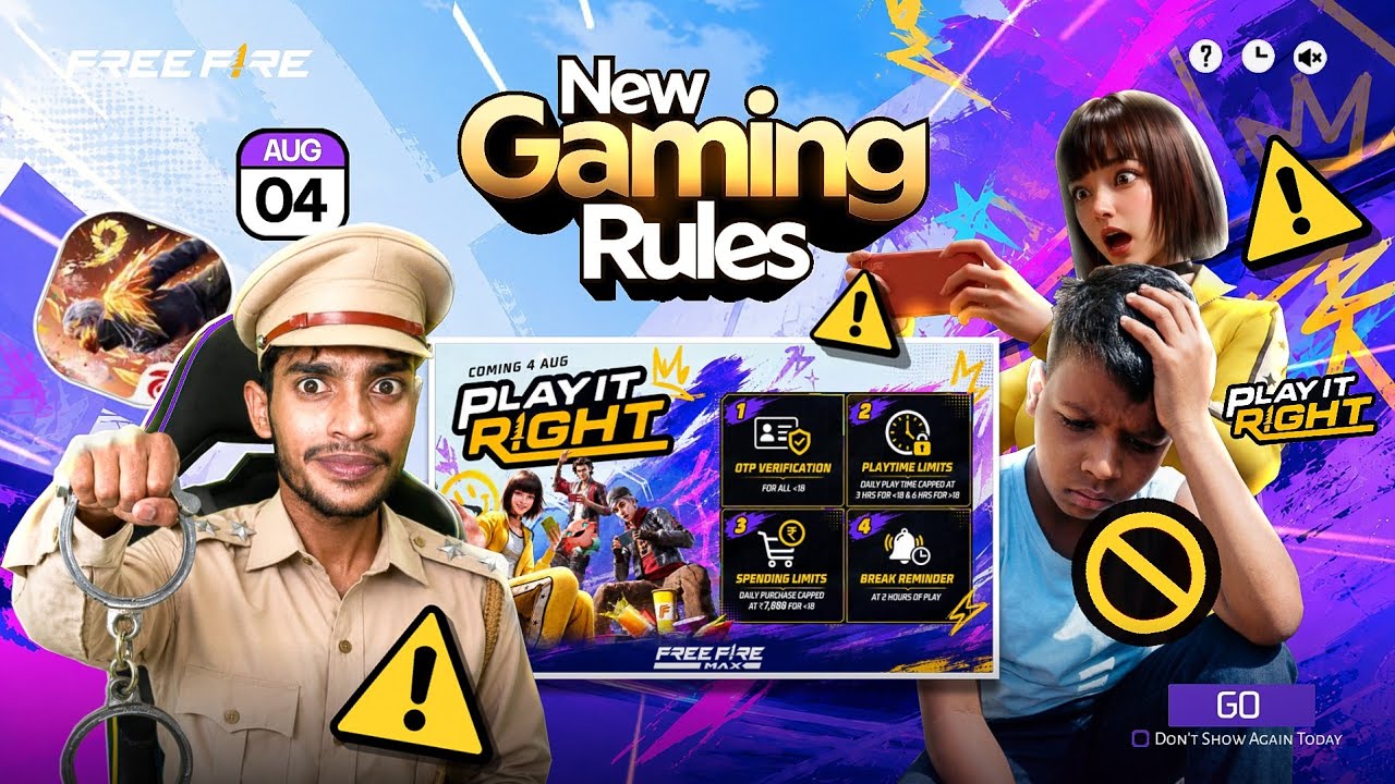 4 AUGUST NEW RULES 🇮🇳 Free Fire Max