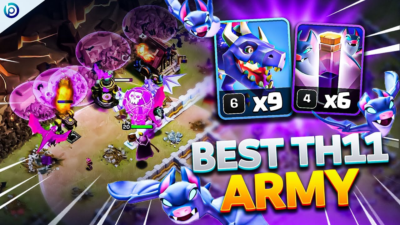 TH11 DragBat Army | Best 3‑Star Strategy for War & Trophy Pushing