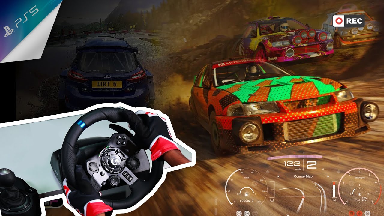 Steering Wheel Game Play - Dirt 5 PS5