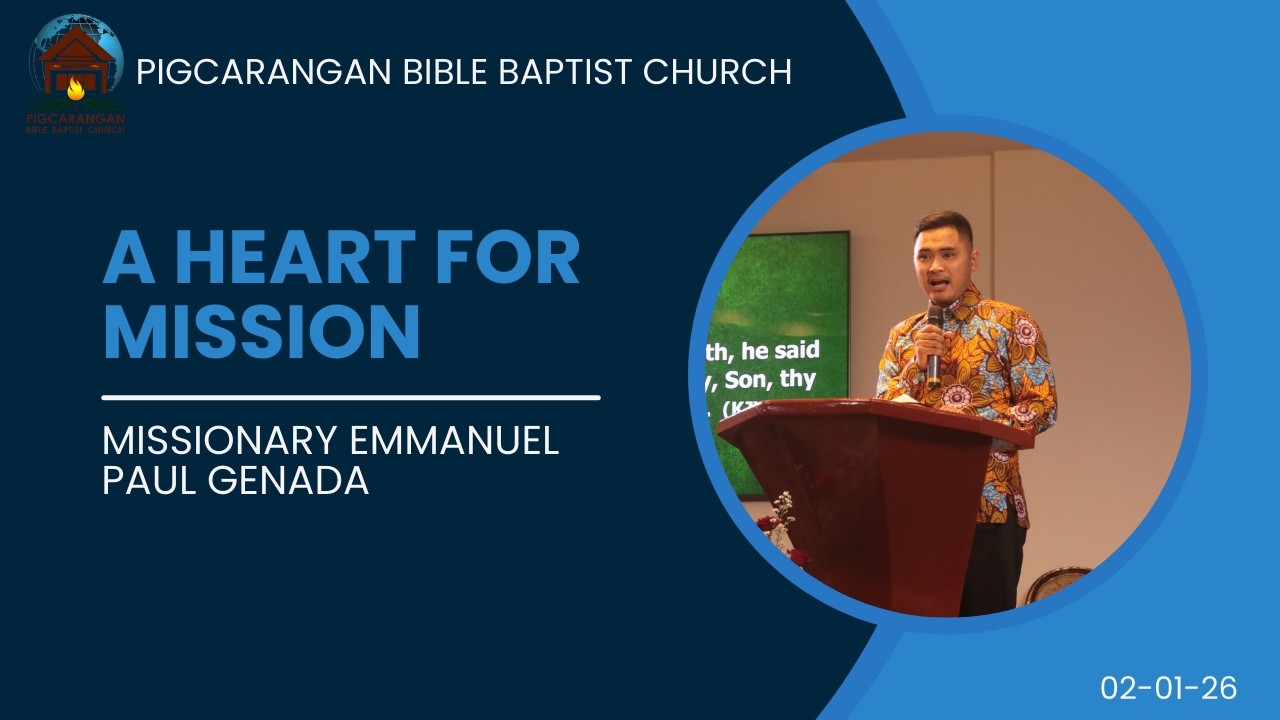 A Heart For Missions by Missionary Emmanuel Paul Genada
