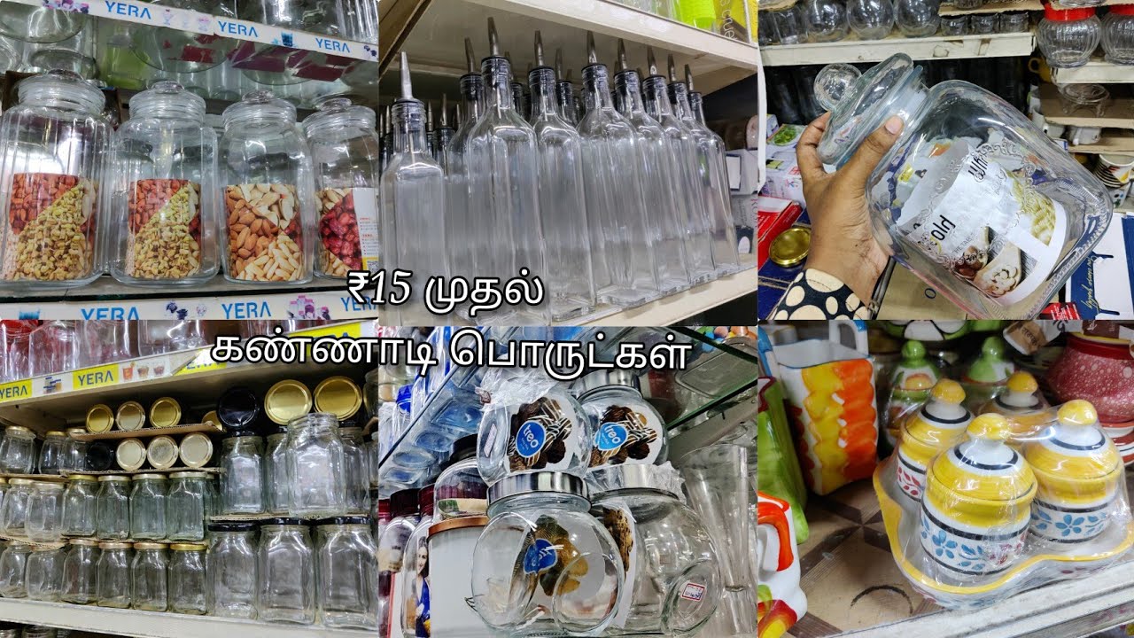 Kitchen Glassware/Ceramic Containers/Glass oil bottles/spice container/indian glassware emporium
