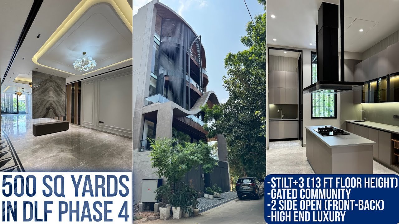 500 Sq Yards Most Luxurious 2 Side Open Builder Floor in Gated Community of Dlf Phase 4 Gurgaon