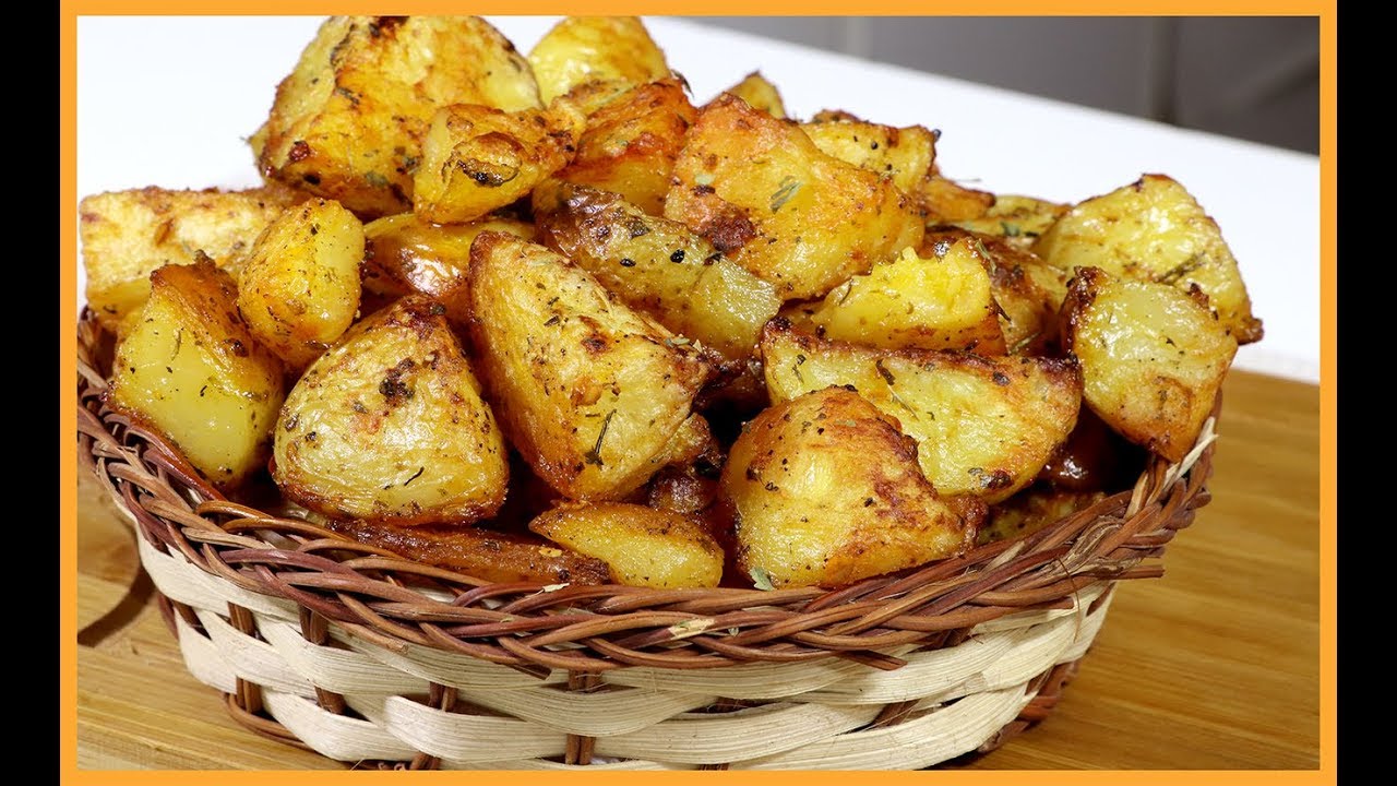 Batata Crocante Temperada de Forno