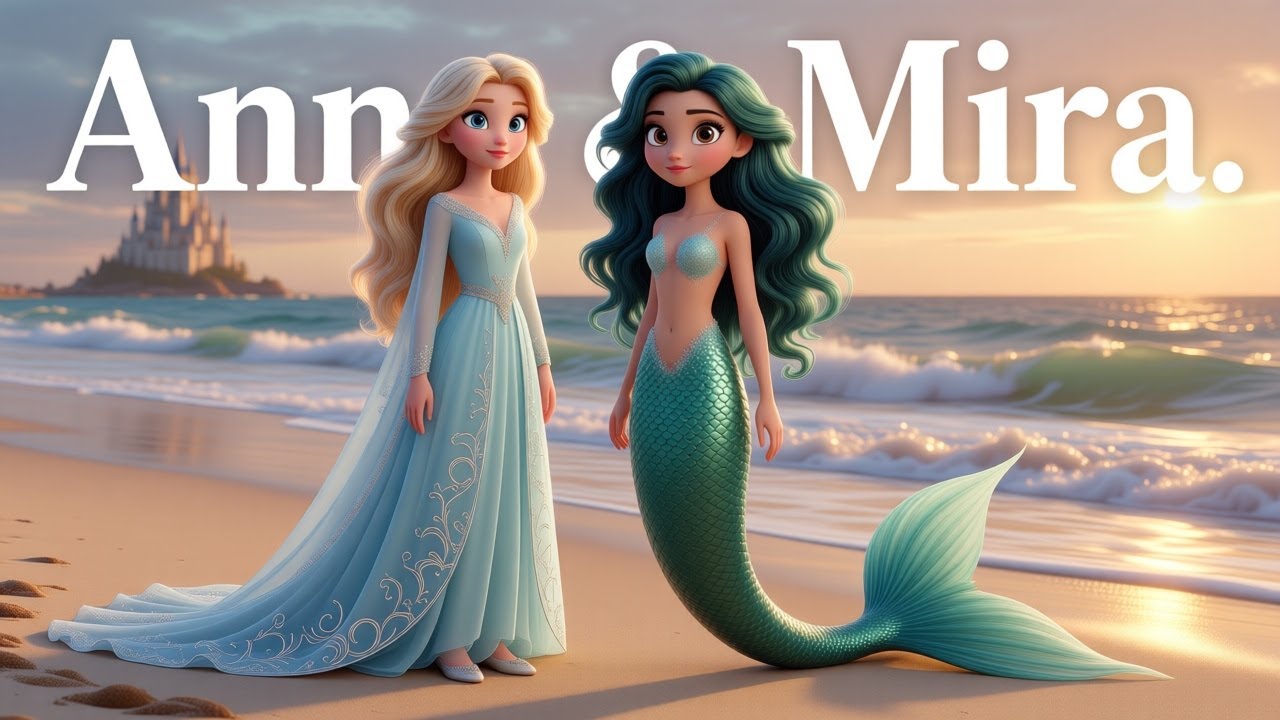 Princess Anna & Mermaid Mira 🧜‍♀️👑 | Magical Sea Friendship Story for Kids