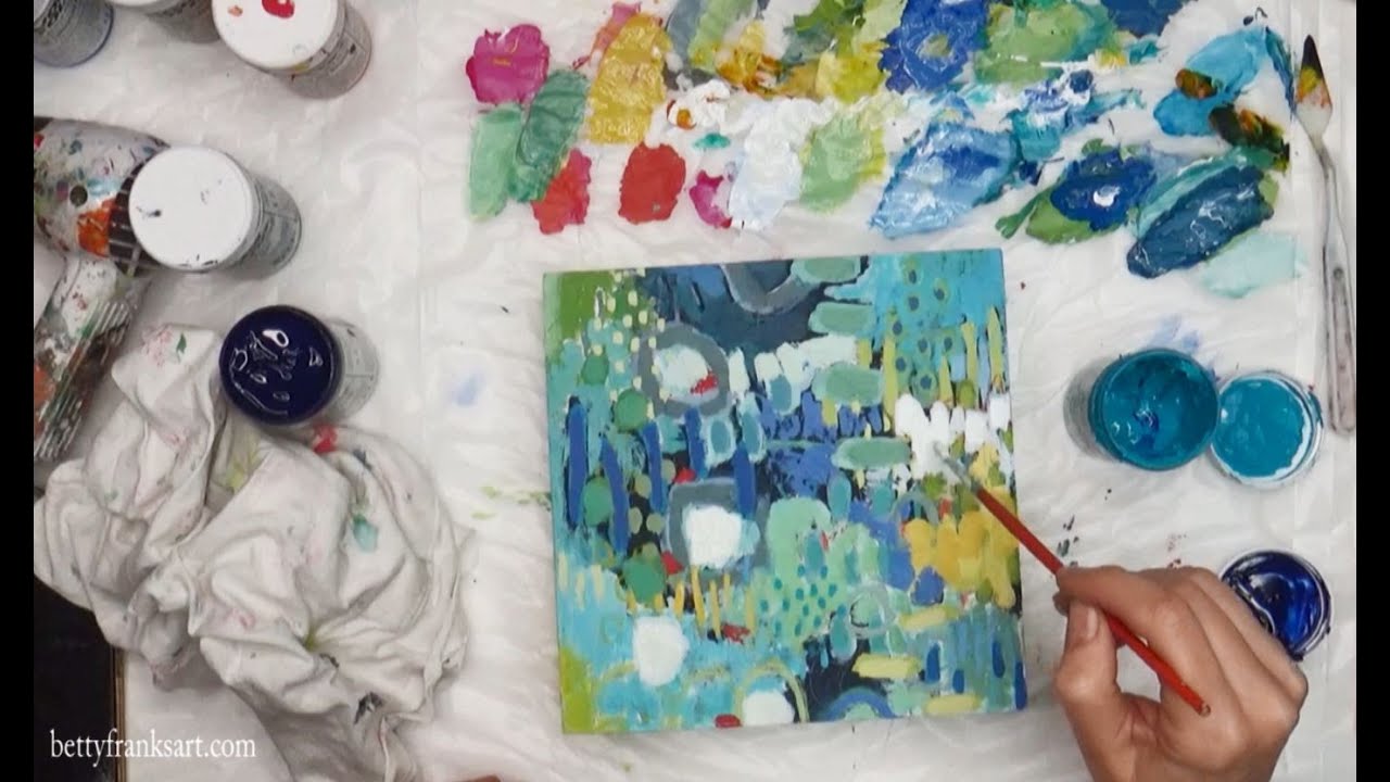 Abstract Art on Wood + Why quality paints are important & how to protect your artwork
