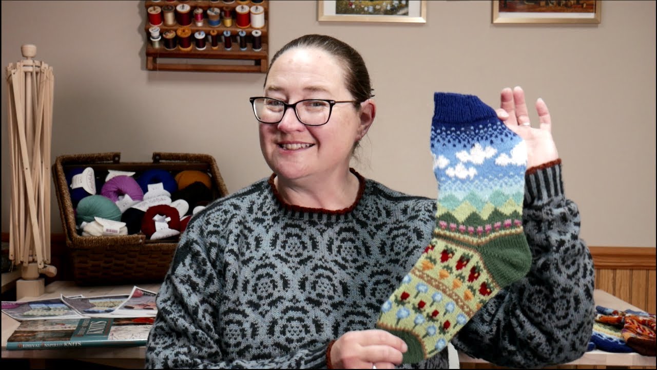 Stardew Valley Seasons Graphic Socks: Becca's Yarns