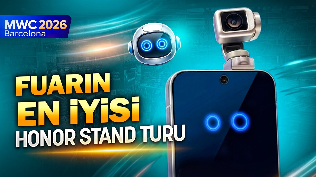 Gimbal kameralı Honor Robot Phone ve katlanabilir Magic V6 | Honor Stand Turu