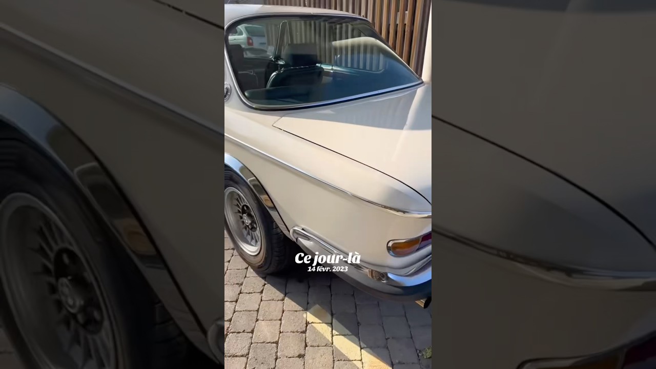 Souvenir de 2023 , la BMW 3,0 CSi e9 🥰