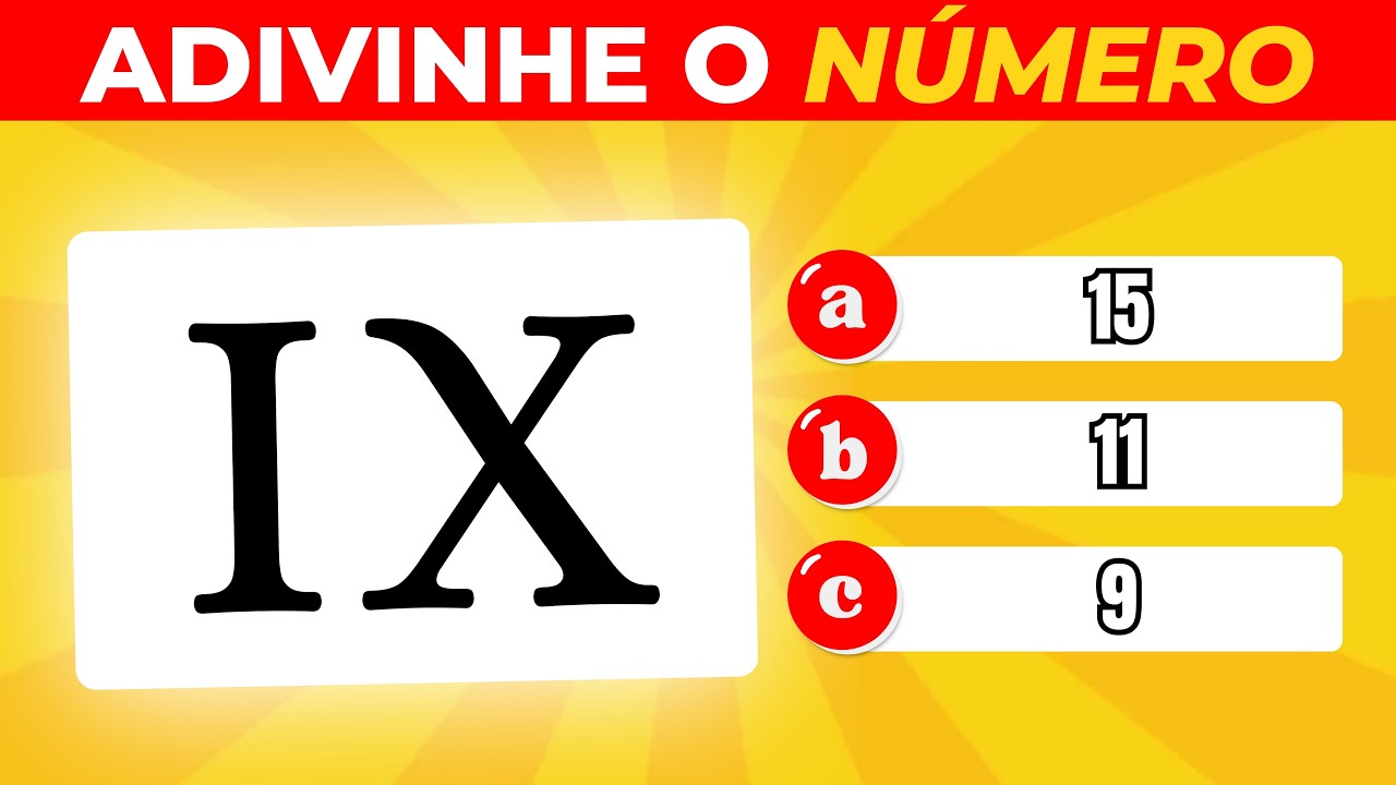 🧠 Adivinhe os Números Romanos 🏛️ | Aprenda Jogando | Detona Quiz