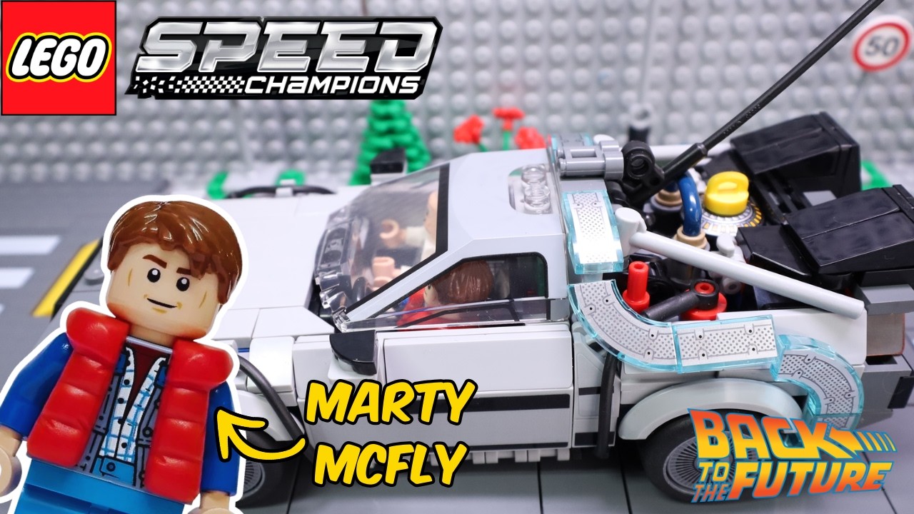 LEGO Speed Champions | Back To The Future | Speed Build and Stop Motion