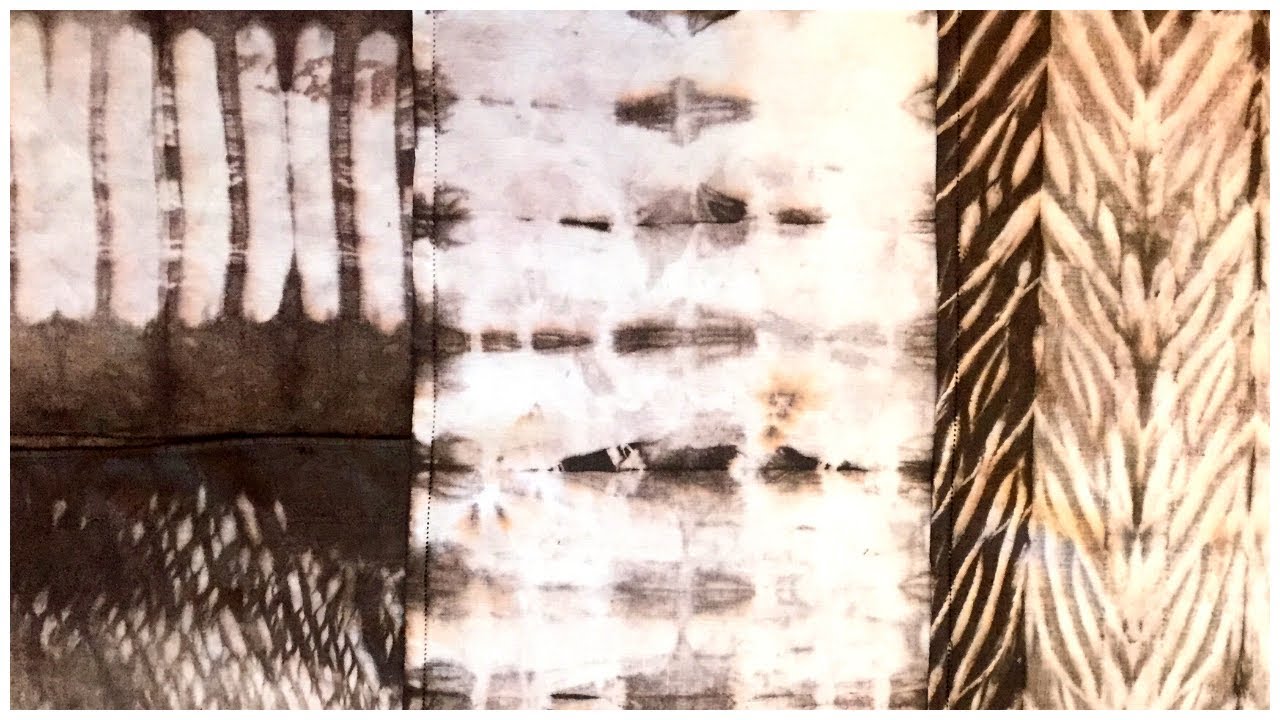 SHIBORI DYEING TECHNIQUES | 4 Shibori Tie Dye Techniques Tutorial | Didsbury Art Studio