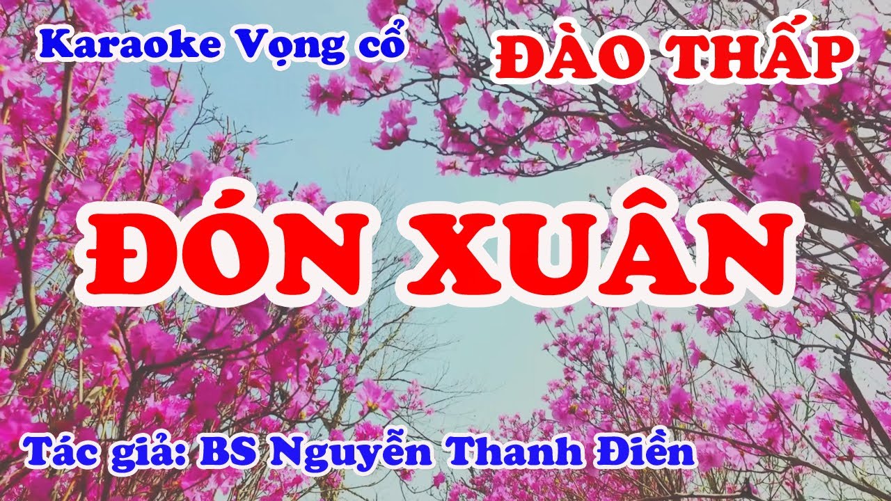 Đón Xuân - Karaoke vọng cổ Đào Thấp -  Tác giả: BS Nguyễn Thanh Điền.