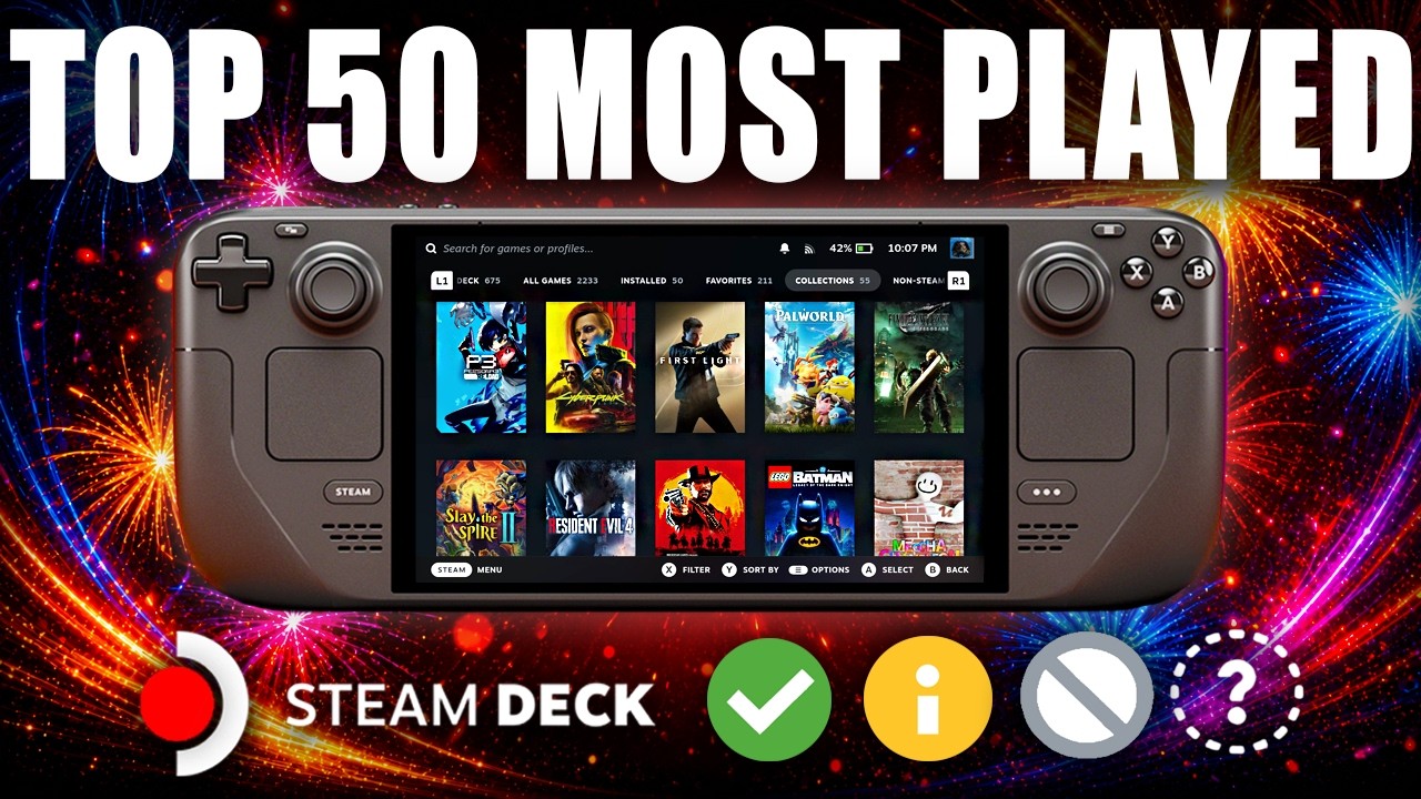 The TOP 50 MOST PLAYED Steam Deck Games Of June 2026