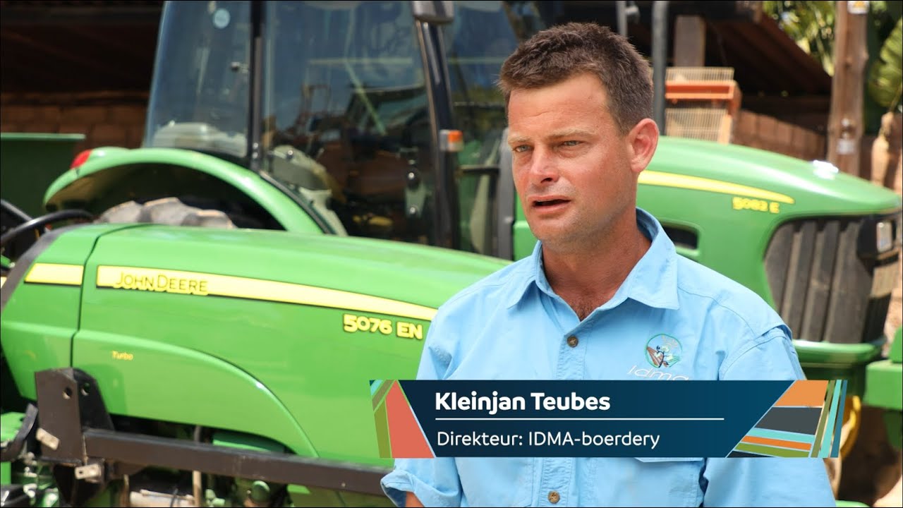 Kleinjan Teubes van IDMA-boerdery oor sy vennootskap met AFGRI en John Deere.