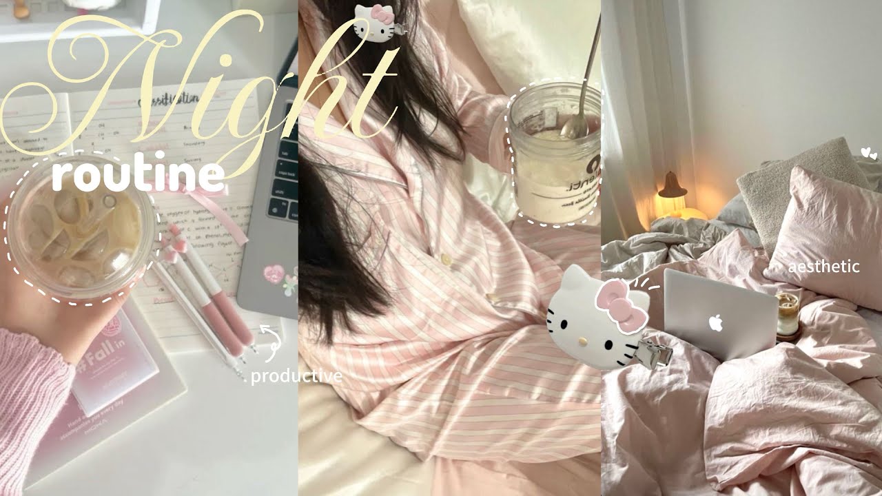 PRODUCTIVE NIGHT ROUTINE: guide to romanticising your nights 🌙🩰