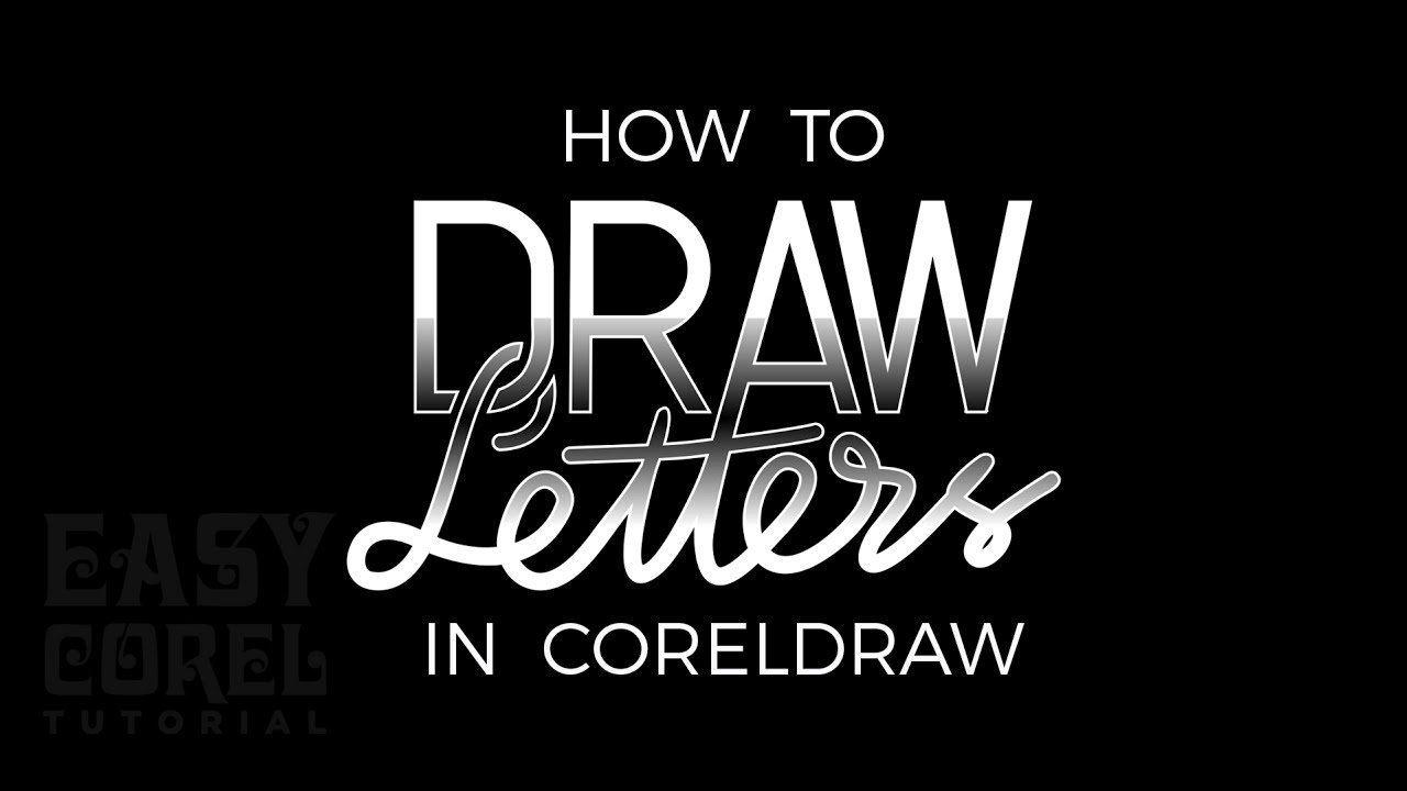 Typography Tutorial with Coreldraw |  How to Draw Letters in CorelDraw