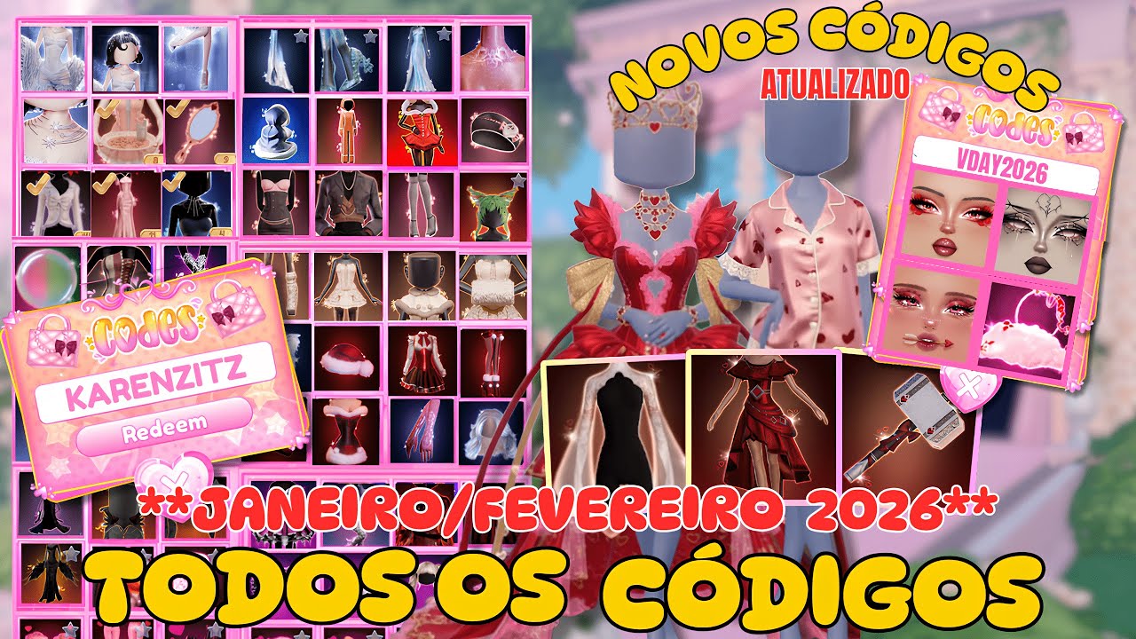 🔓 RESGATE AGORA! 😱 TENS RAROS +TODOS  OS CÓDIGOS ATUALIZADOS  I no Dress To Impress (Jan/Fev 2026)