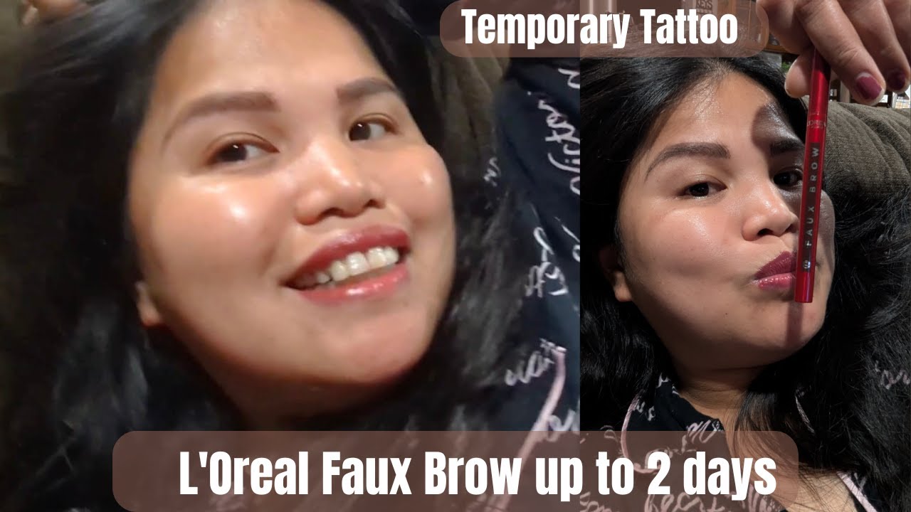 Покупки косметики и обзор карандаша для бровей L'Oréal Faux Brow | Временная татуировка | Помада ...