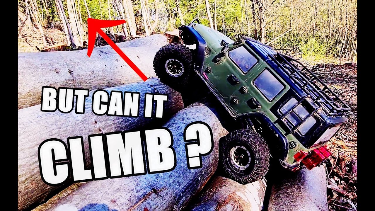 ABSIMA Sherpa VS TRX4 Sport | EXTREME LOG STACK CLIMB #absimasherpa #traxxas #trx4 #rccircus
