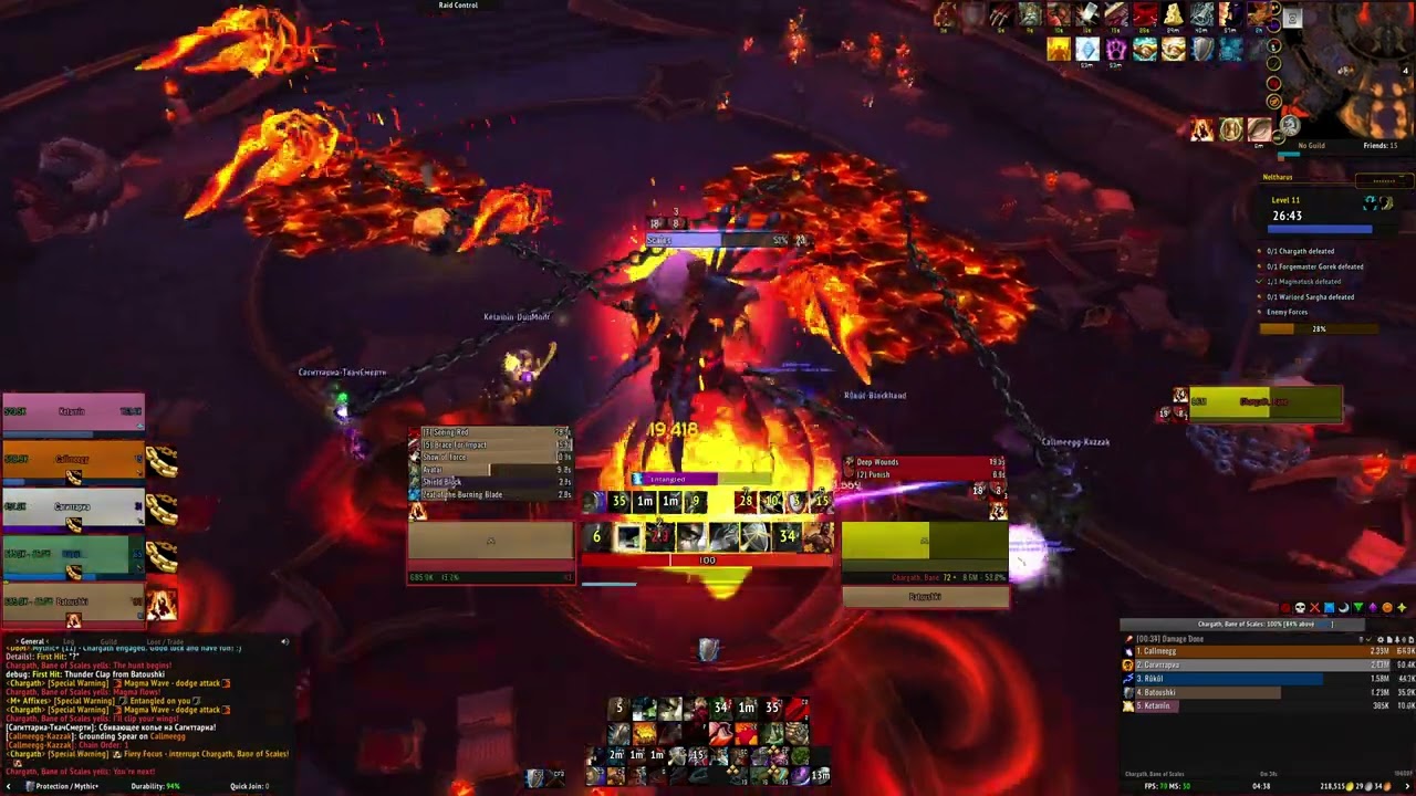 M+ DF S2 Neltharus Prot Warrior