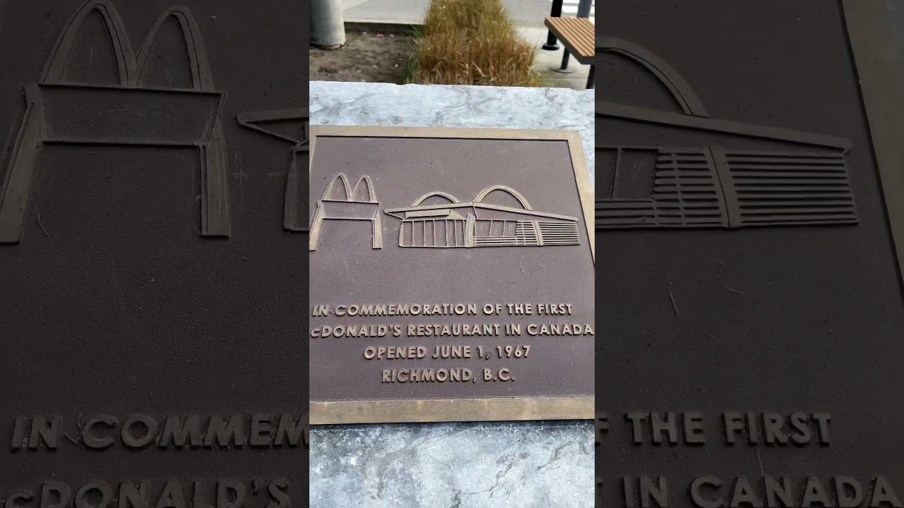 In Commemoration of the first McDonald&rsquo;s restaurant in Canada Richmond #shorts @vancouvertubes