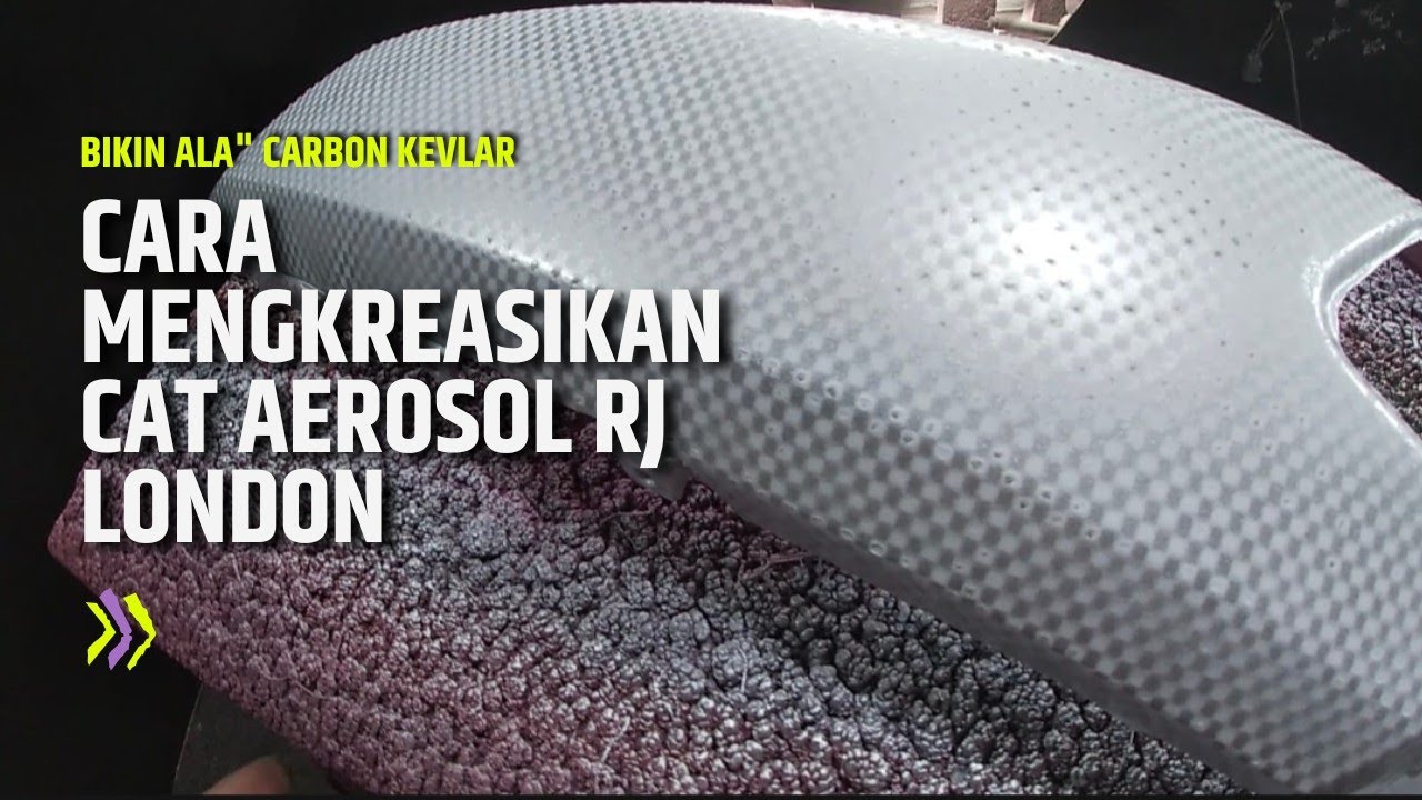 CARA MENGKREASIKAN CAT AEROSOL RJ LONDON BIKIN ALA ALA CARBON TEXALIUM 🔥