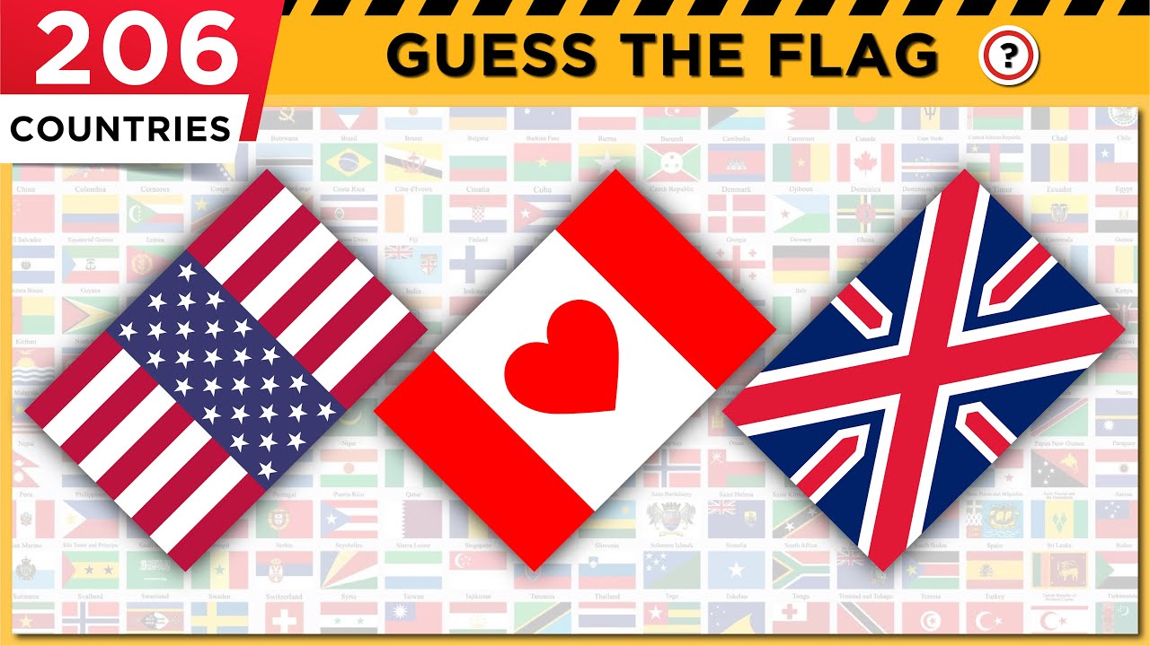 🚩 World Flags Quiz (Identify All 206 Country Flags) 🌎 Test Your Geography Skills | Correct One
