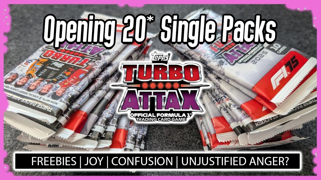 20 (BUT NOT EXACTLY!) SINGLE PACKS | OPENING | TOPPS F1 TURBO ATTAX 2025