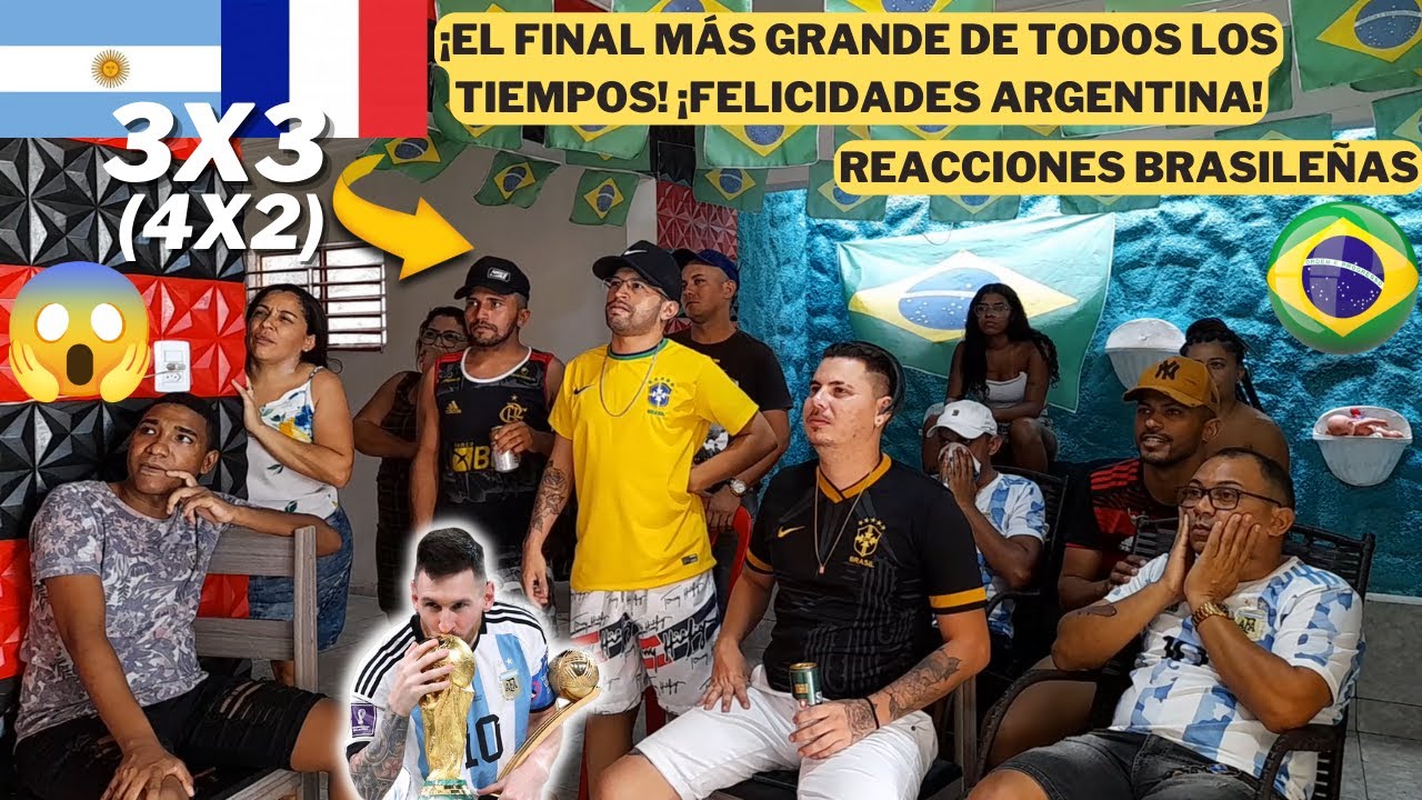 Argentina 3(4) vs Francia 3(2) REACCIONES DE HINCHAS | Argentina Campeón del Mundo