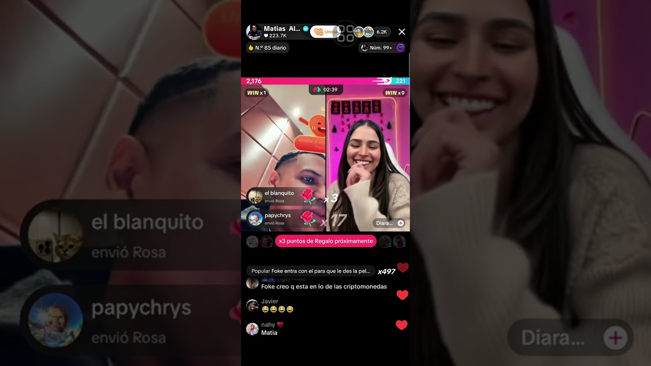 #1 SANTIAGO MATIAS (ALOFOKE) LIVE DE TIK TOK CON VENEZOLANA DIARA Y ESCRO DEBATEN RETOS 