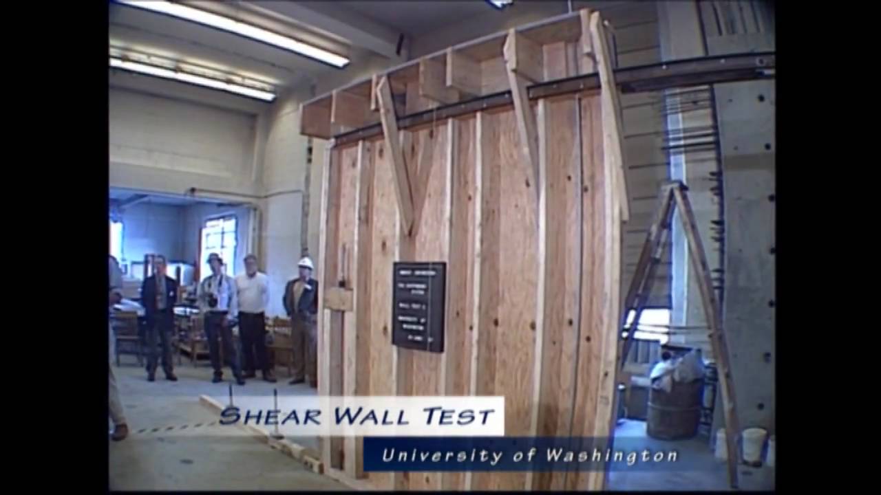 Earthbound System Shear Wall Test at University of Washington