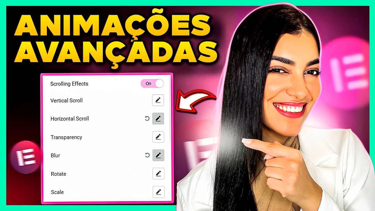 Como Fazer ANIMAÇÕES Avançadas no Elementor Pro [Efeito de Movimento Elementor Pro]