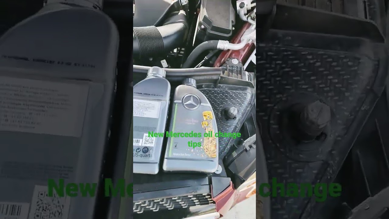 oil change tips on a newer Mercedes-Benz