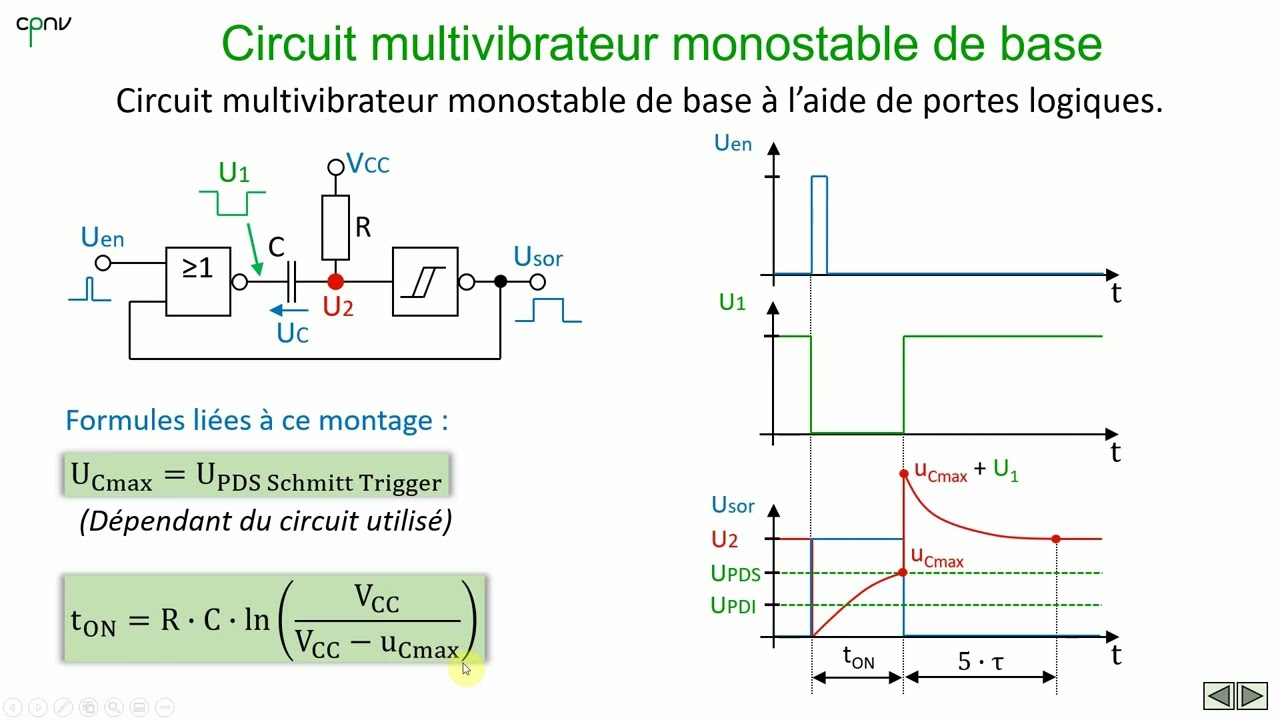 ELNU - Multivibrateur monostable (partie 2 - circuit de base)