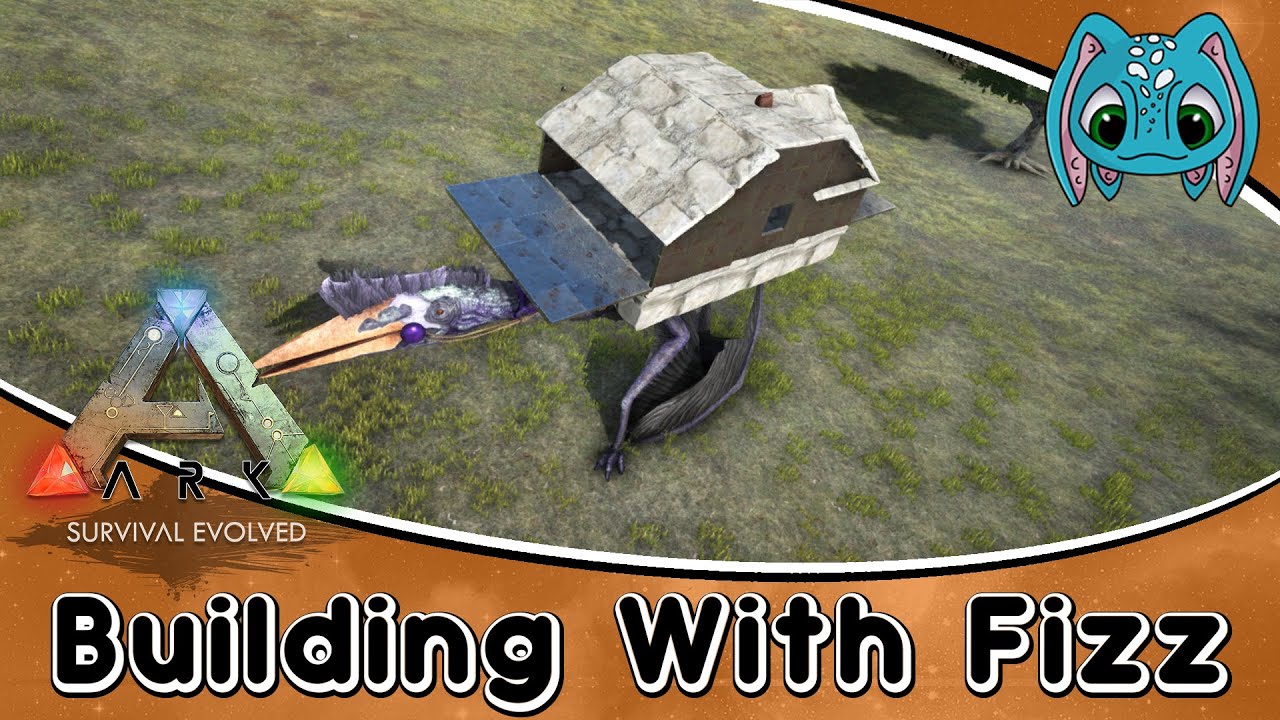 ARK:Survival Evolved Building w/ Fizz :: Small Quetzal House Build!!