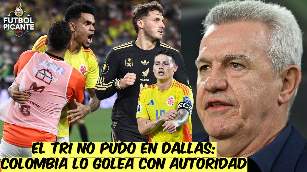 M&Eacute;XICO SUFRE DURA GOLEADA ante COLOMBIA. Javier Aguirre qued&oacute; exhibido en Dallas | Futbol Picante