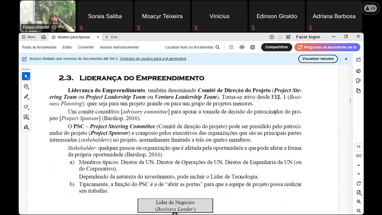 IPEA - Gestão de Projetos Industriais com base na Metodologia FEL - Aula 5 (01.09.2025) - Curso II