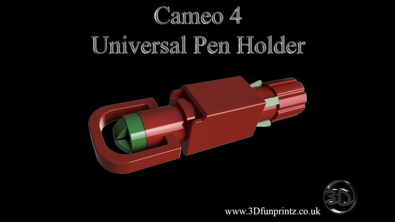 Universal Pen Holder compatible with Silhouette Cameo 4