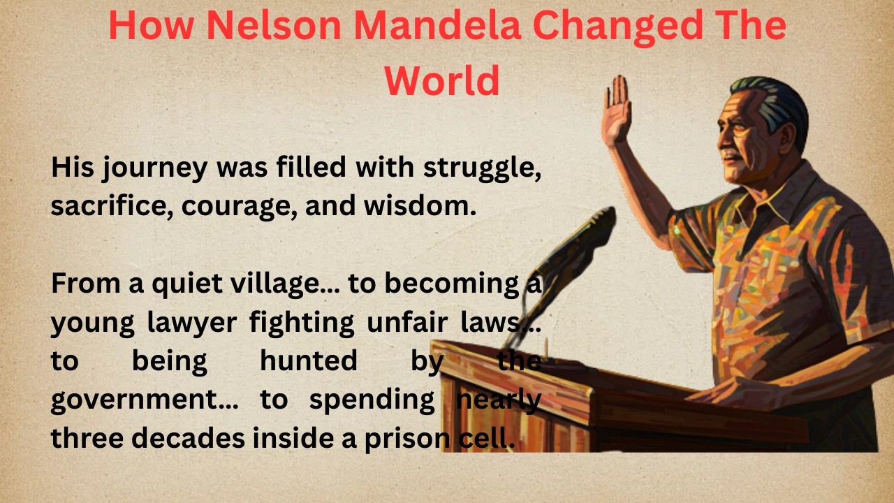 How Nelson Mandela Changed The World/A Life Changing Motivational Story Improve Your English Fluency