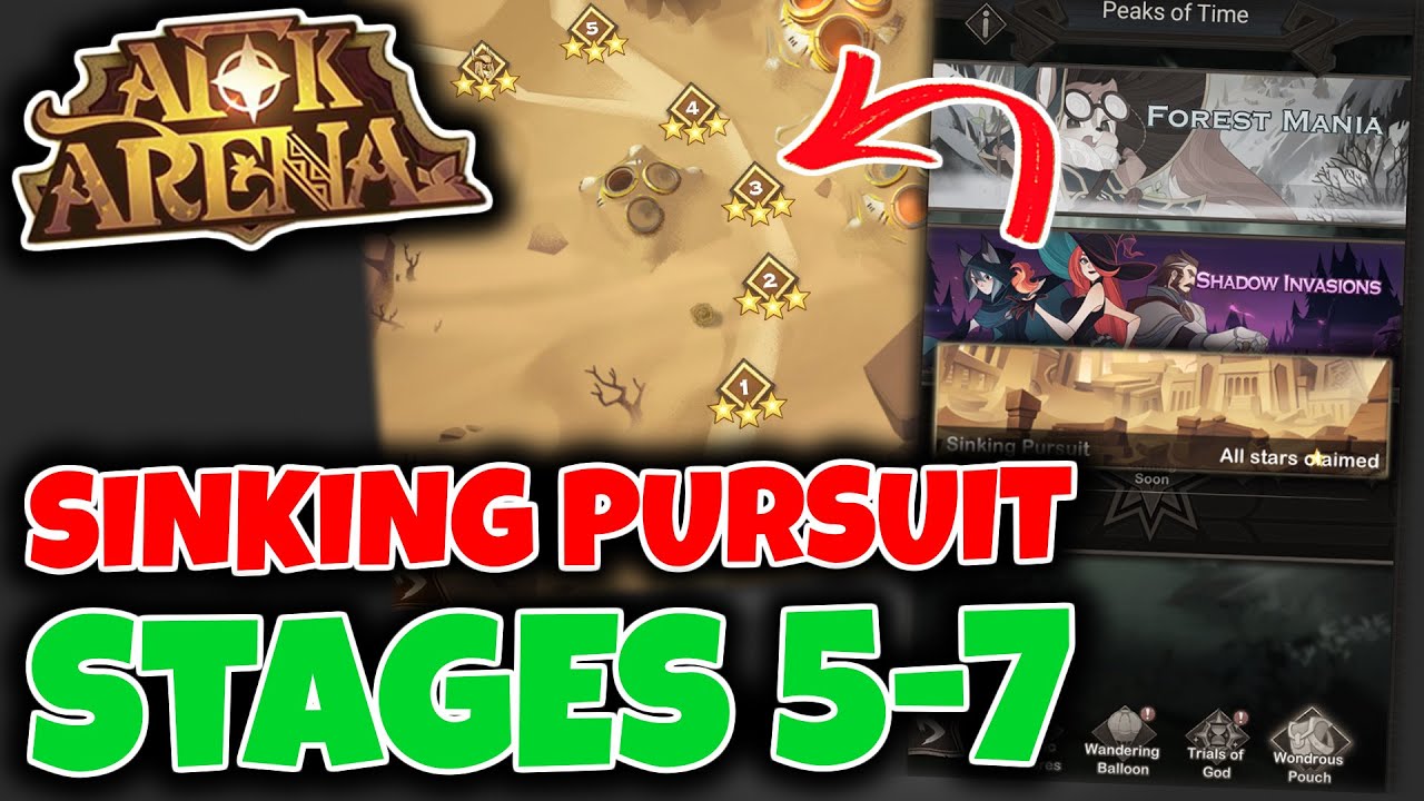 SHEMIRA IS OP! Stages 5-7. Chapter 2 Sinking Pursuit // AFK ARENA Shadow Invasions Guide