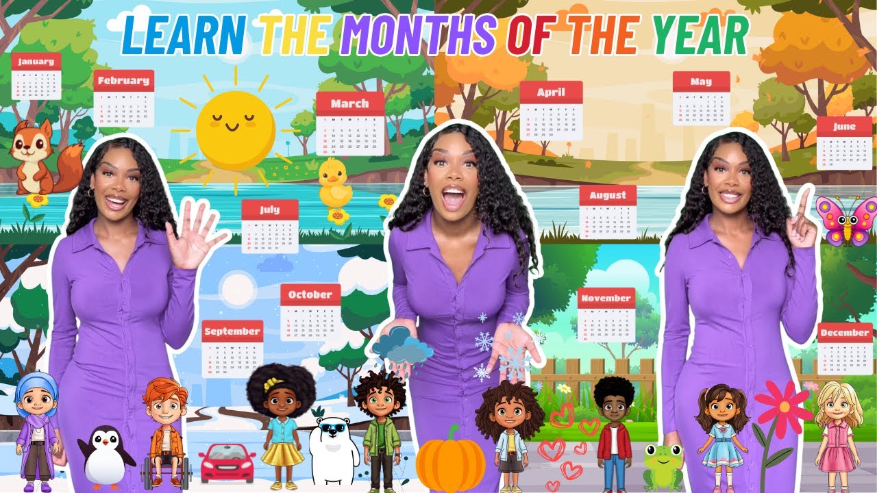 Months Of The Year | Learning with Ms Houston| Kid Songs