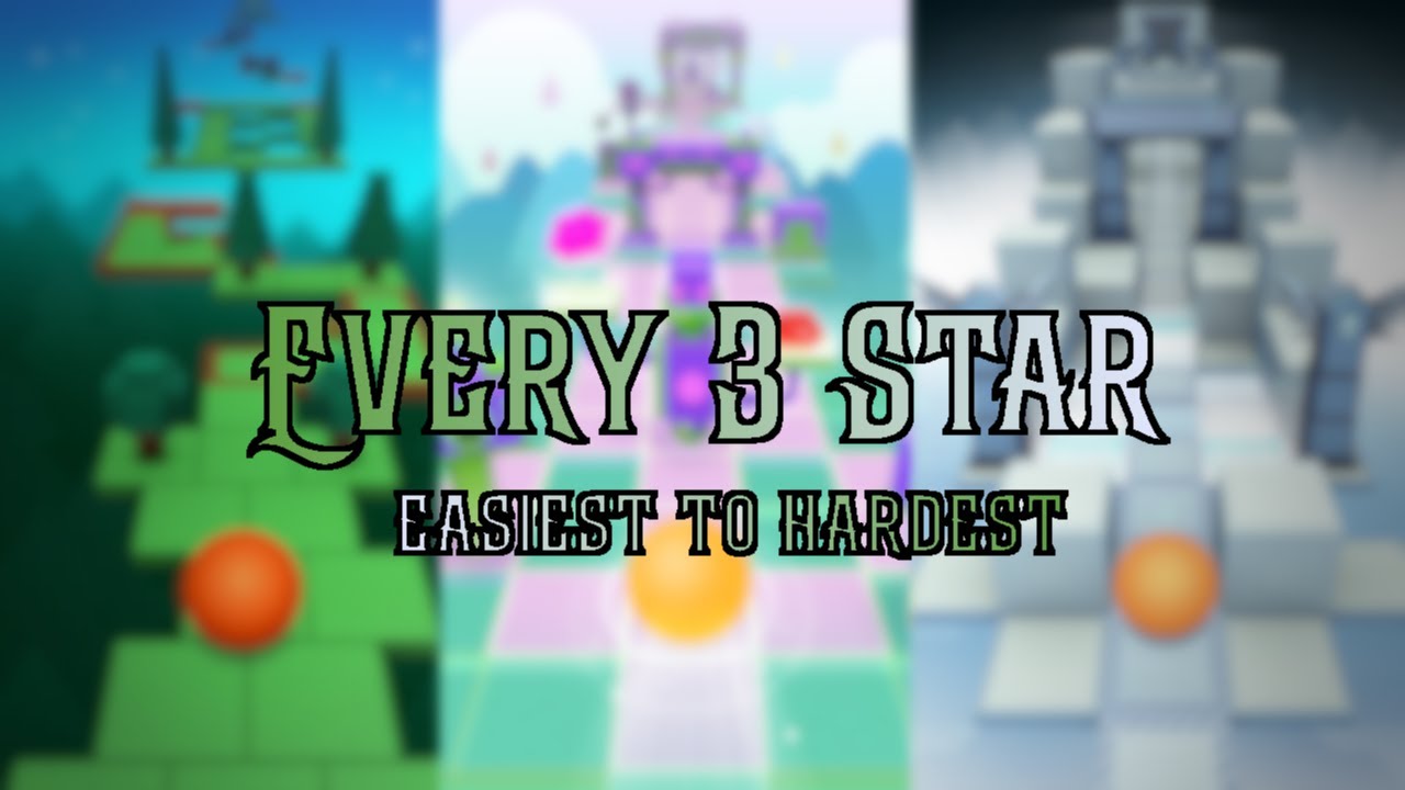 Every 3 Star From Easiest To Hardest In Rolling Sky (2025)