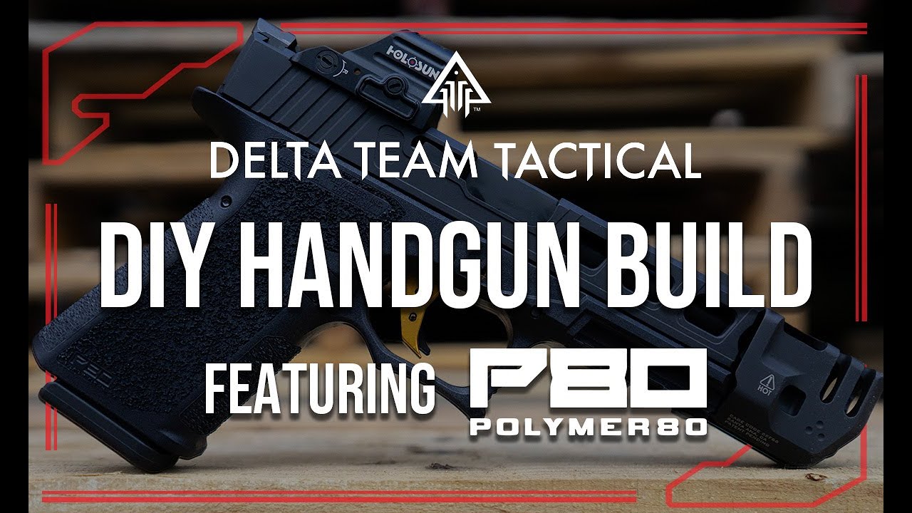 Customized Handgun Featuring A Polymer80 PFC9 Frame