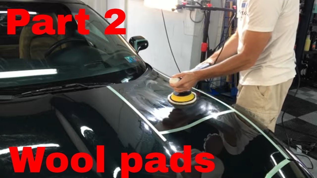 Trashed Corvette Clear Coat! Let's CORRECT It!! Part 2!! WOOL PADS!!
