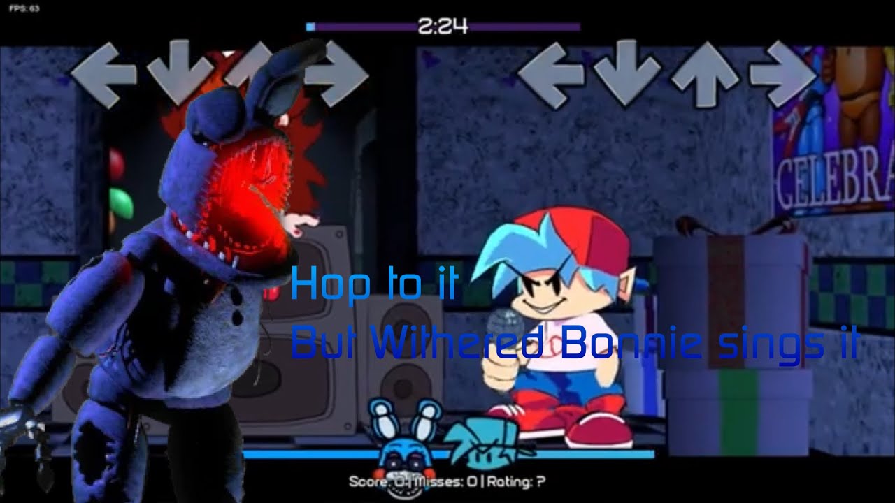 Apart from it (Hop to it, but Withered Bonnie sings it) | FNF Cover