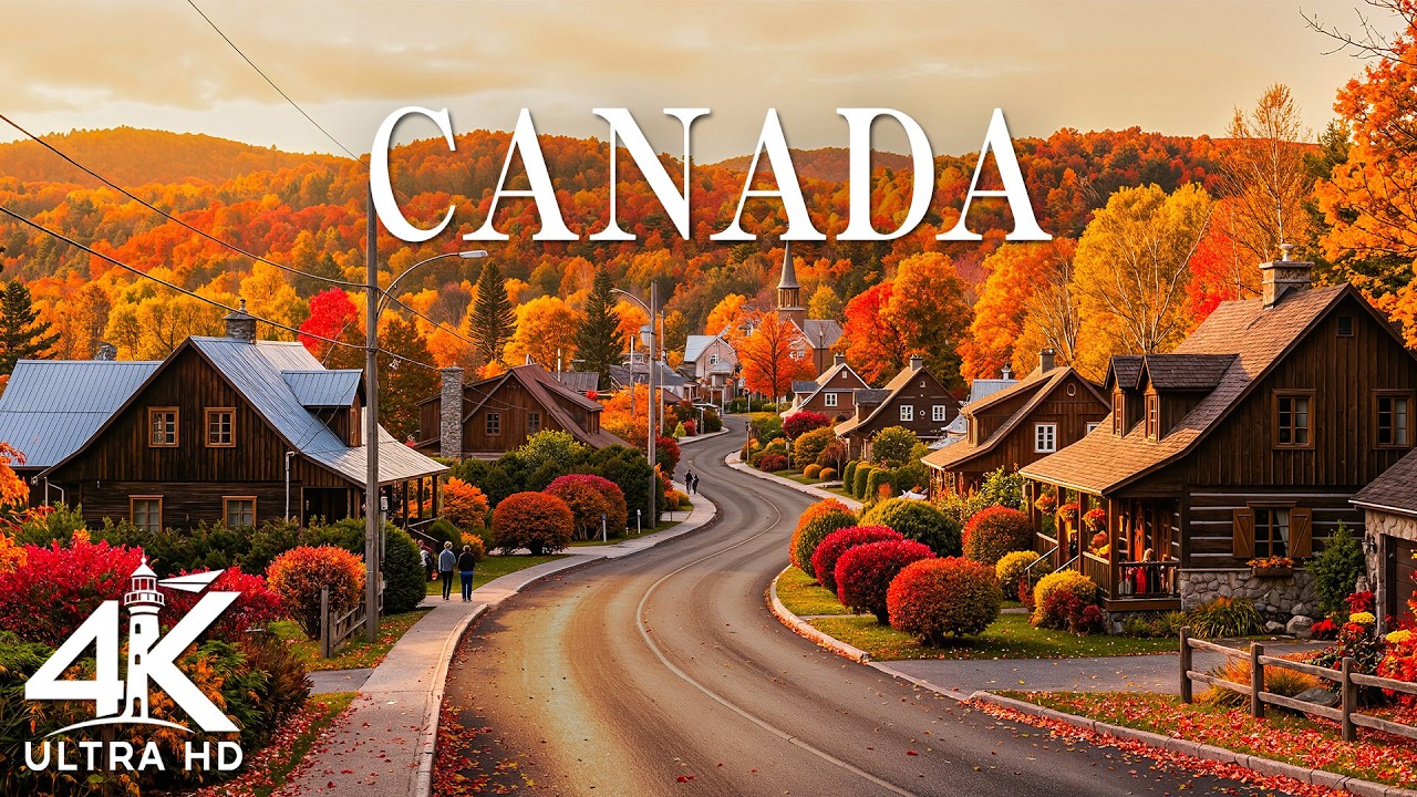 Canada Autumn 4K 🍂 Golden Forests, Majestic Mountains & Breathtaking Fall Landscapes