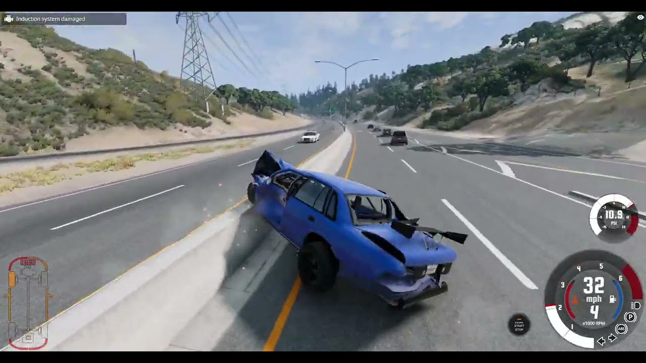 BeamNG drive but traffic and police